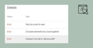 Mobile Friendly Issues Clickable Elements Too Close Together